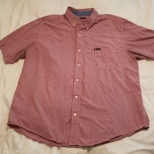 Men's Chaps button up short sleeved shir